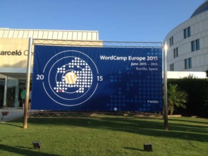 Plakat über das WordCamp Europe 2015